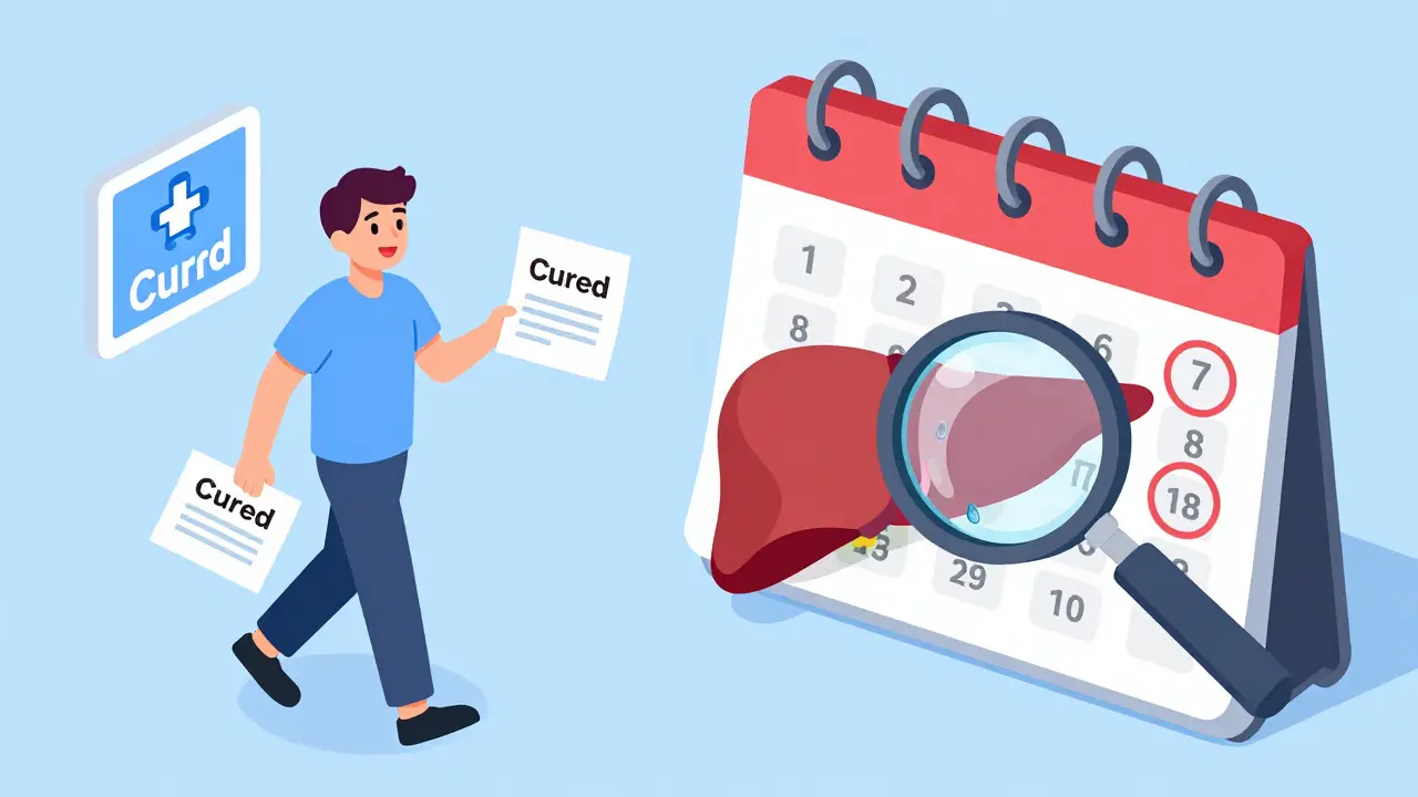 Isometric scene showing a patient ignoring medical appointments despite being cured.