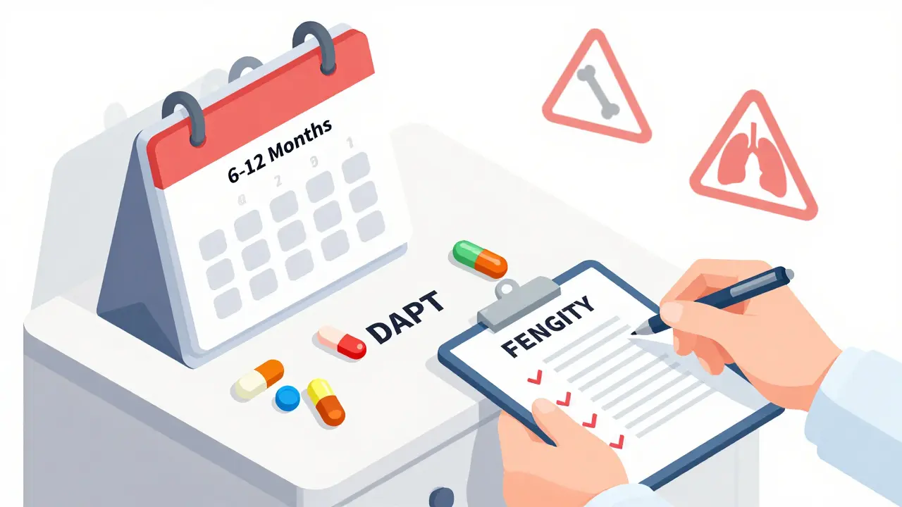 Medication schedule and long-term PPI risks illustrated