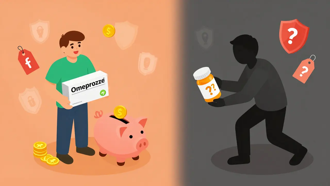 Isometric comparison of safe vs unsafe online medicine buying